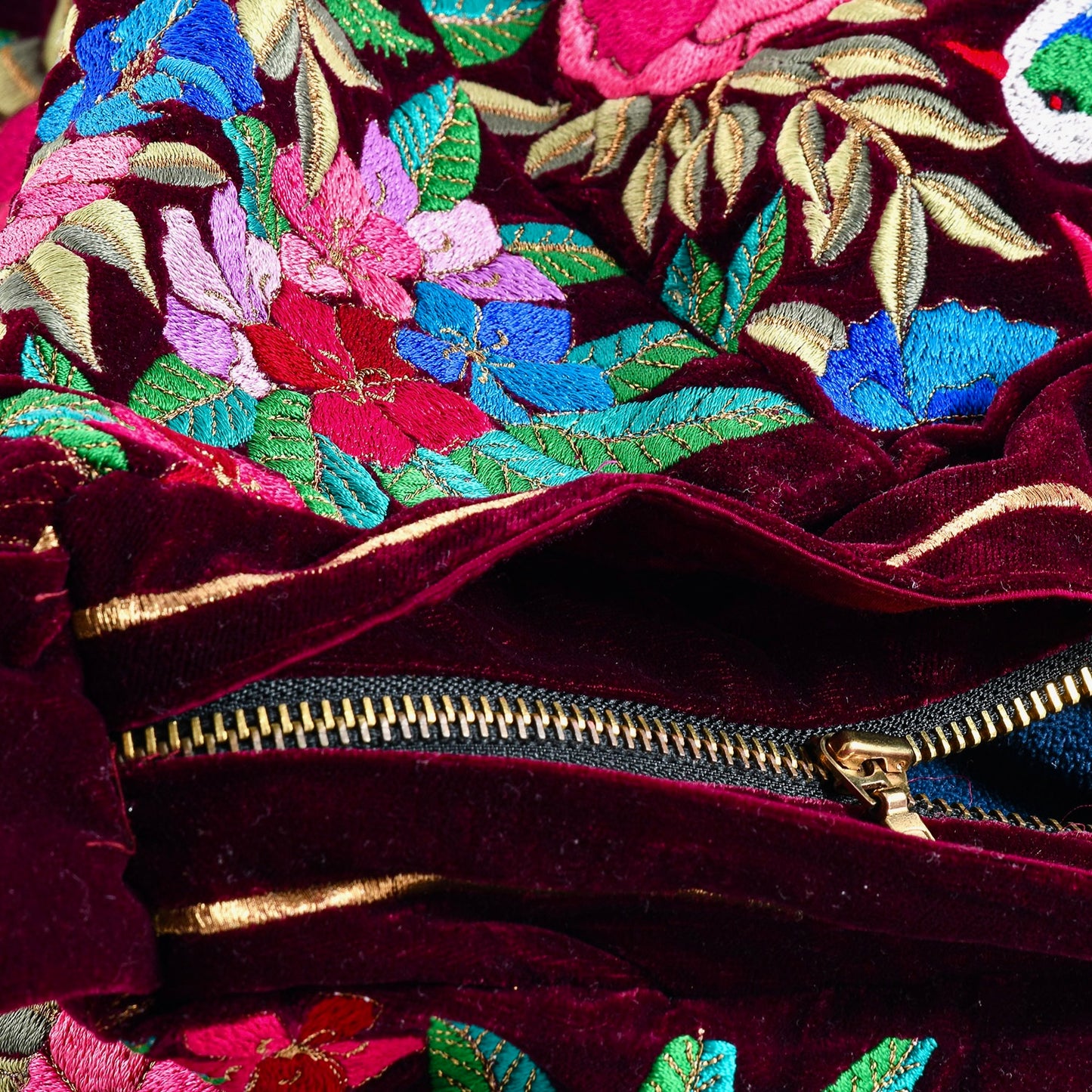 The Madison Luxe Tote - Oversized Velvet Embroidered Tote Bag