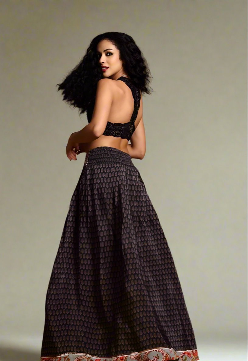 Eve - Sequinned Maxi Skirt