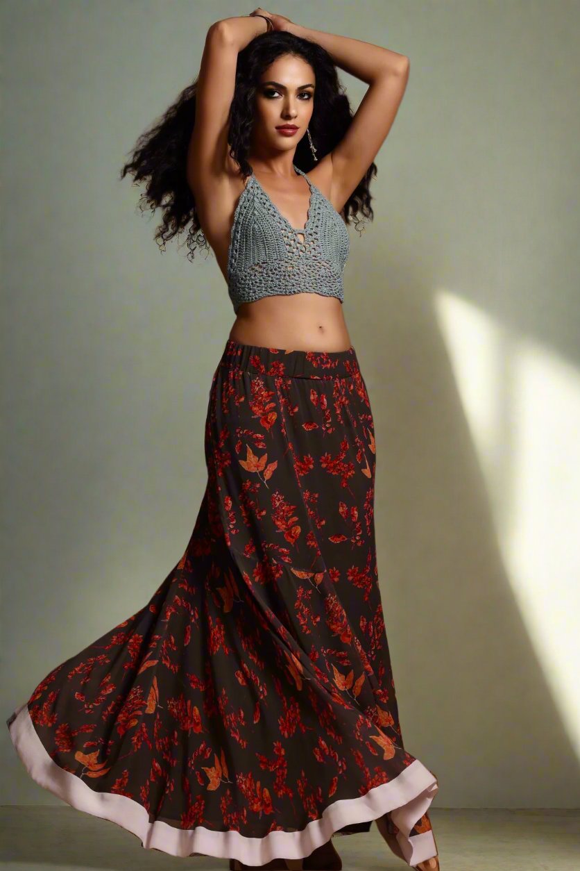 Avni Maxi Skirt - Slate