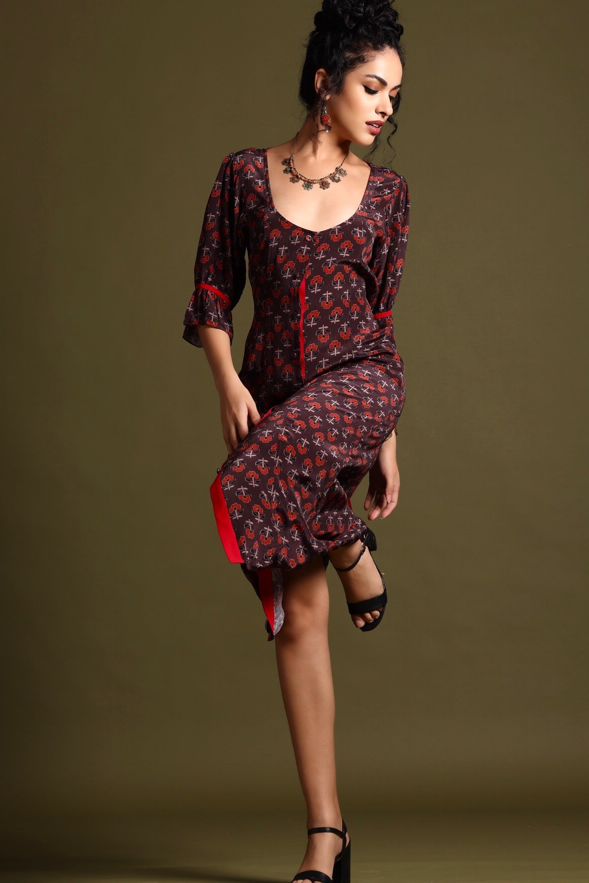 The Tara Dress - Brown