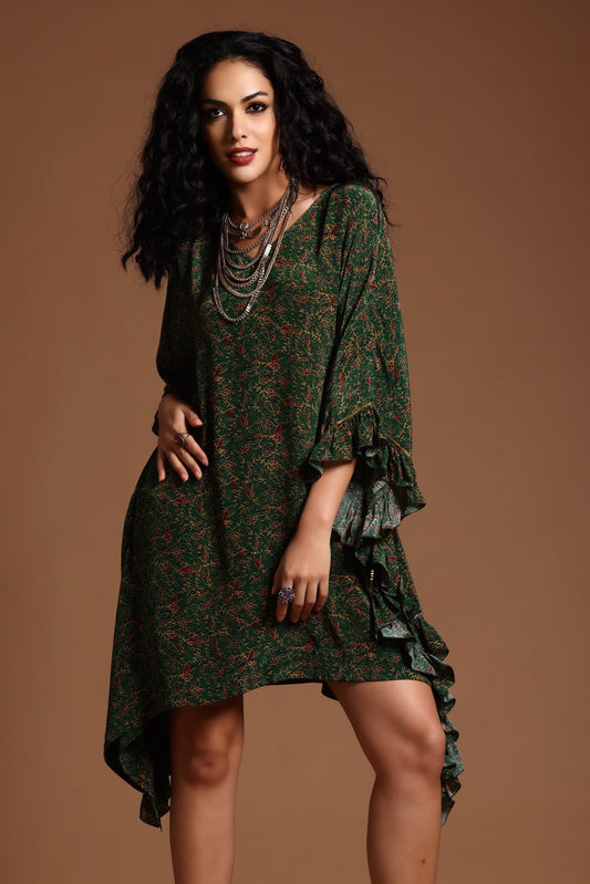 The Sita Kaftan Dress - Green