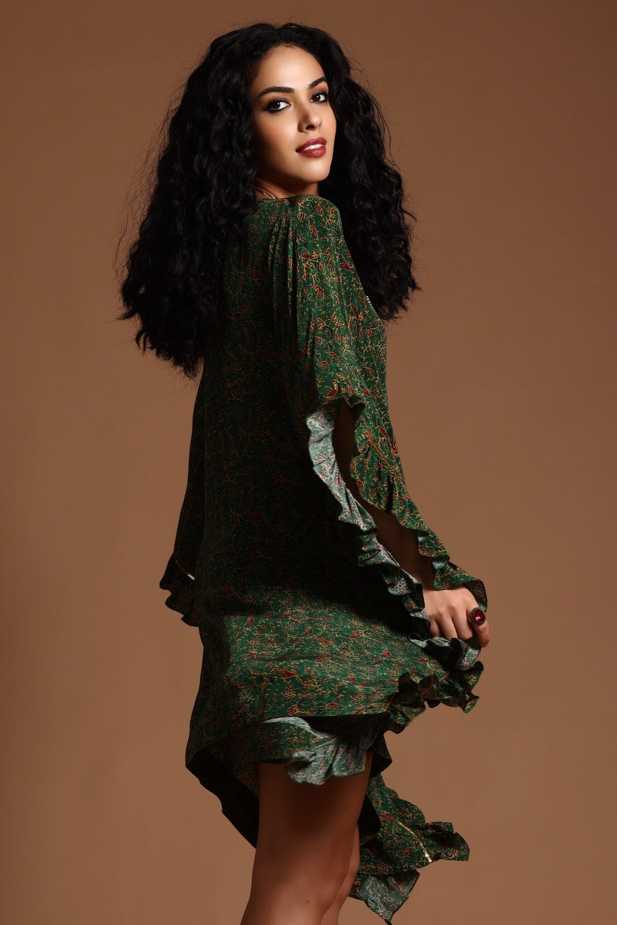 The Sita Kaftan Dress - Green